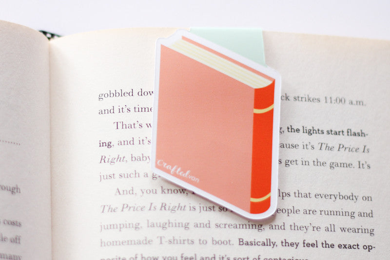 Bookish Glasses (Pink) Magnetic Bookmark (Jumbo)