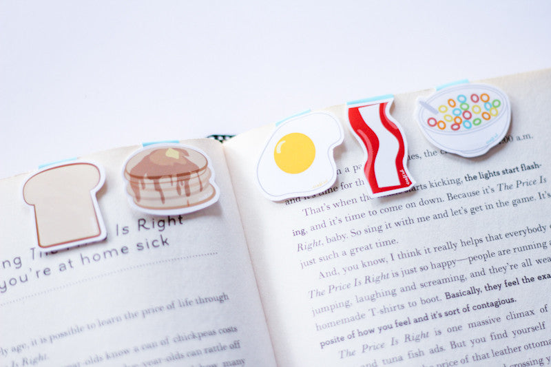 Breakfast Magnetic Bookmarks (Mini 5 pack)