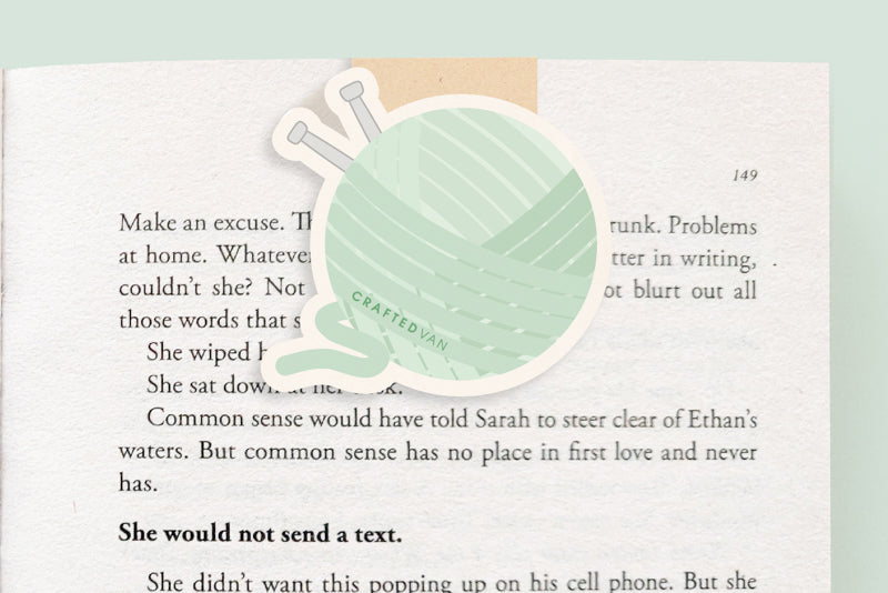 Yarn Ball Magnetic Bookmark (Jumbo)