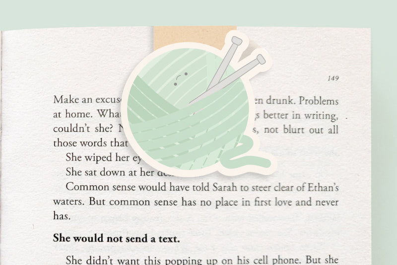 Yarn Ball Magnetic Bookmark (Jumbo)