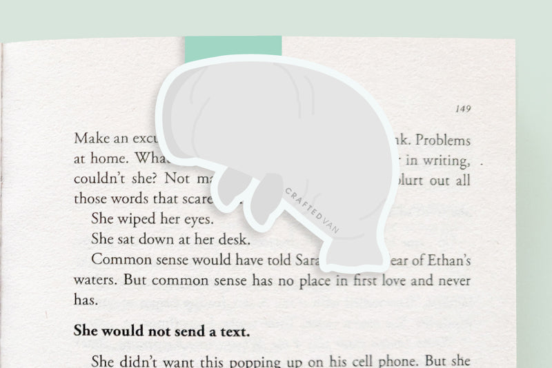 Manatee Magnetic Bookmark (Jumbo)