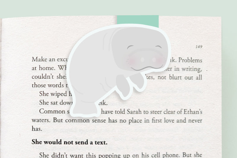 Manatee Magnetic Bookmark (Jumbo)