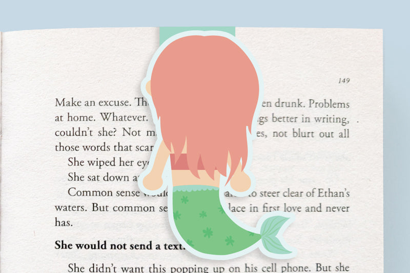 Mermaid Magnetic Bookmark (Jumbo)