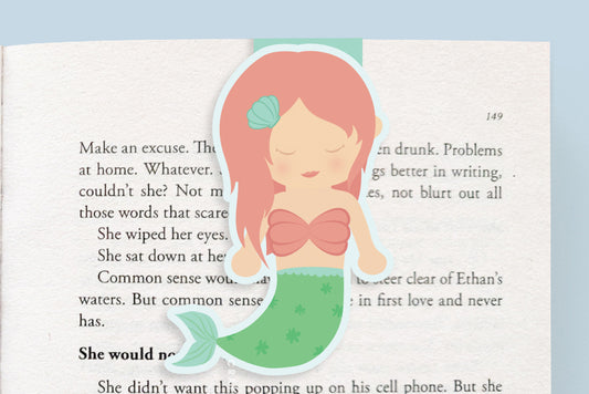 Mermaid Magnetic Bookmark (Jumbo)