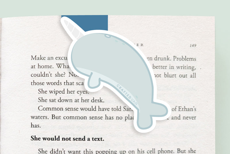 Narwhal Magnetic Bookmark (Jumbo)