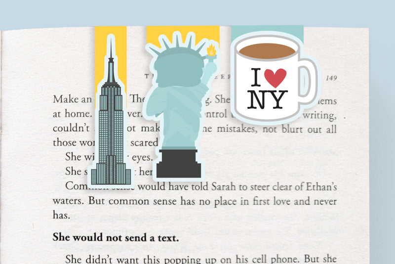 New York Magnetic Bookmarks (Mini 3 Pack)