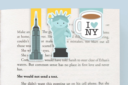 New York Magnetic Bookmarks (Mini 3 Pack)