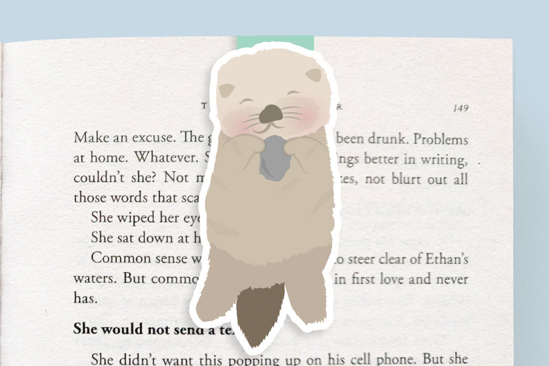 Sea Otter Magnetic Bookmark (Jumbo)