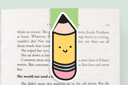 School Pencil Magnetic Bookmark (Jumbo)