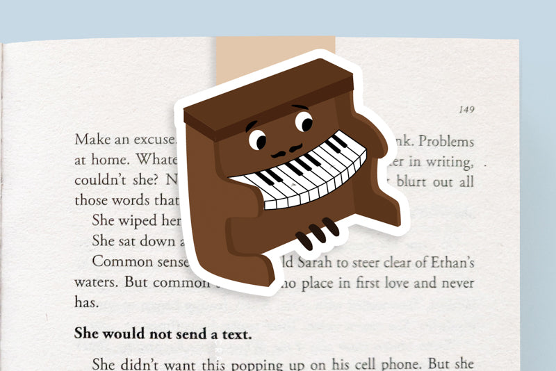 Piano Magnetic Bookmark (Jumbo)