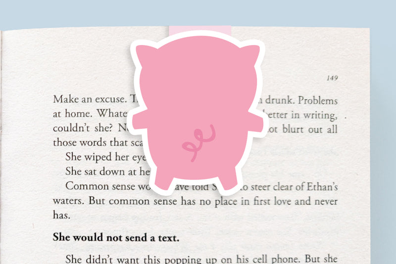 Pig Magnetic Bookmark (Jumbo)