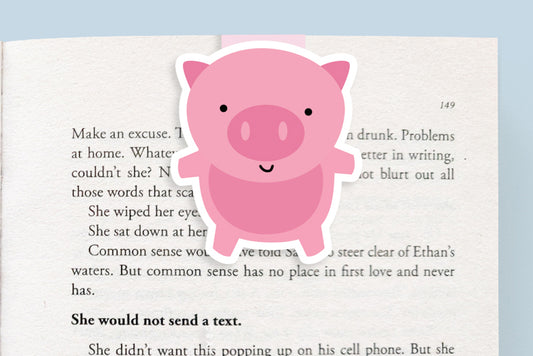 Pig Magnetic Bookmark (Jumbo)