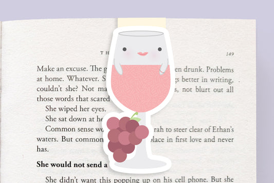 Rose Wine Magnetic Bookmark (Jumbo)
