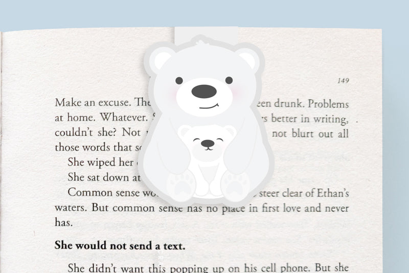 Polar Bear Magnetic Bookmark (Jumbo)
