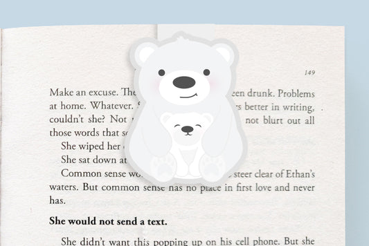 Polar Bear Magnetic Bookmark (Jumbo)