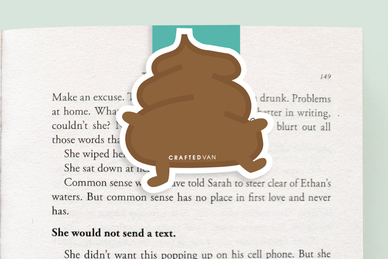Poop Magnetic Bookmark (Jumbo)