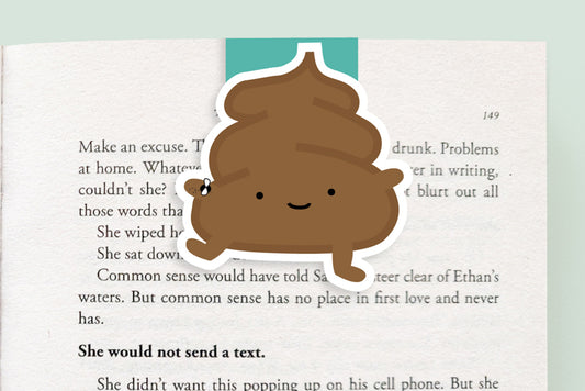 Poop Magnetic Bookmark (Jumbo)