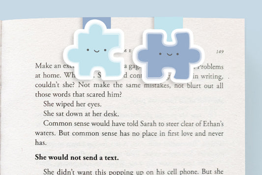 Puzzle Pieces Mini Magnetic Bookmarks (Mini 2 Pack)