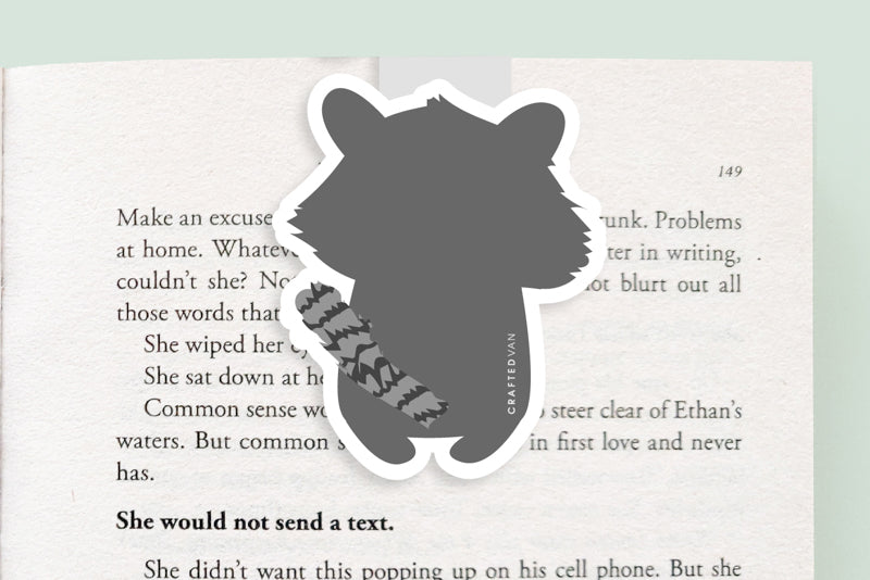 Raccoon Magnetic Bookmark (Jumbo)