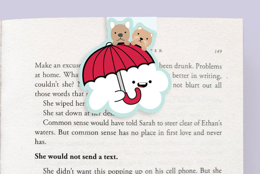 It's Raining Cats and Dogs Magnetic Bookmark (Jumbo)