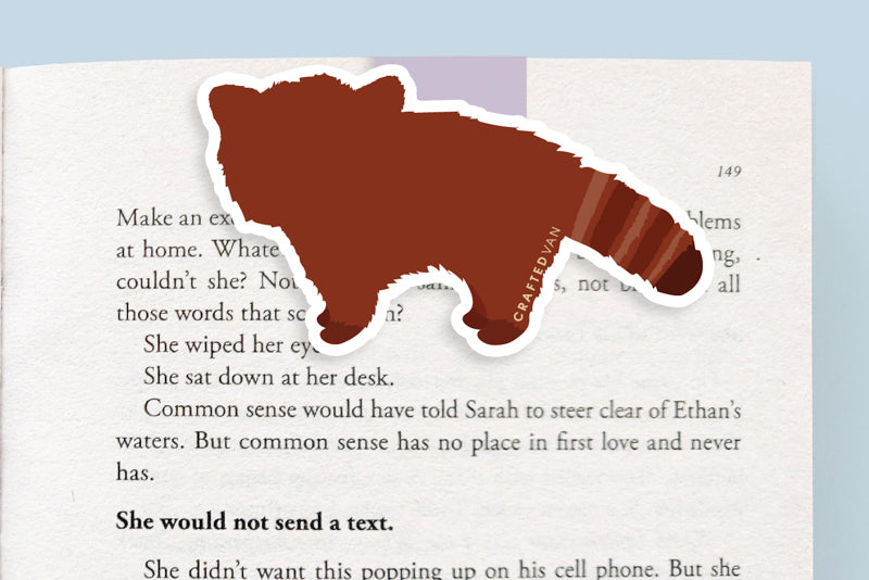 Red Panda Magnetic Bookmark (Jumbo)