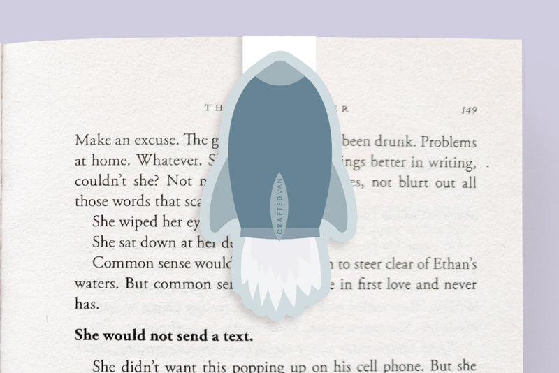 Space Rocket Magnetic Bookmark (Jumbo)