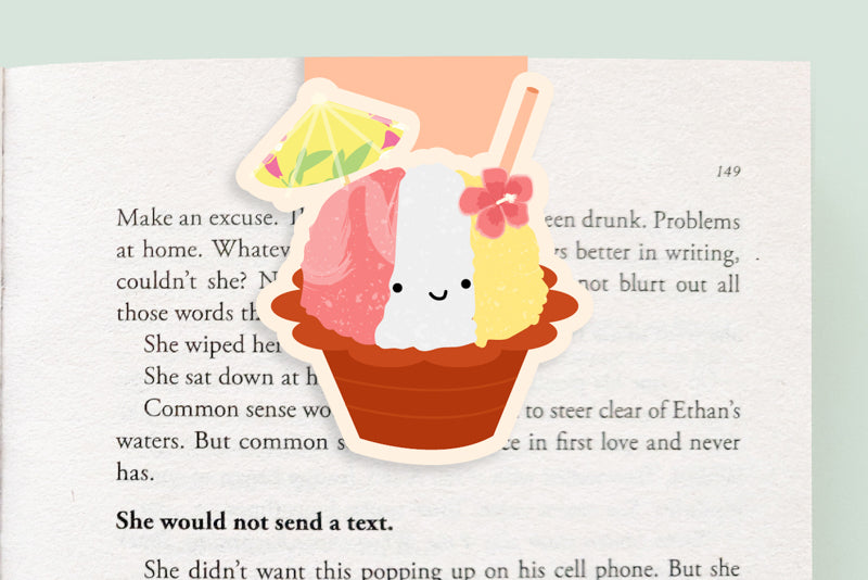 Shaved Ice Dessert Magnetic Bookmark (Jumbo)