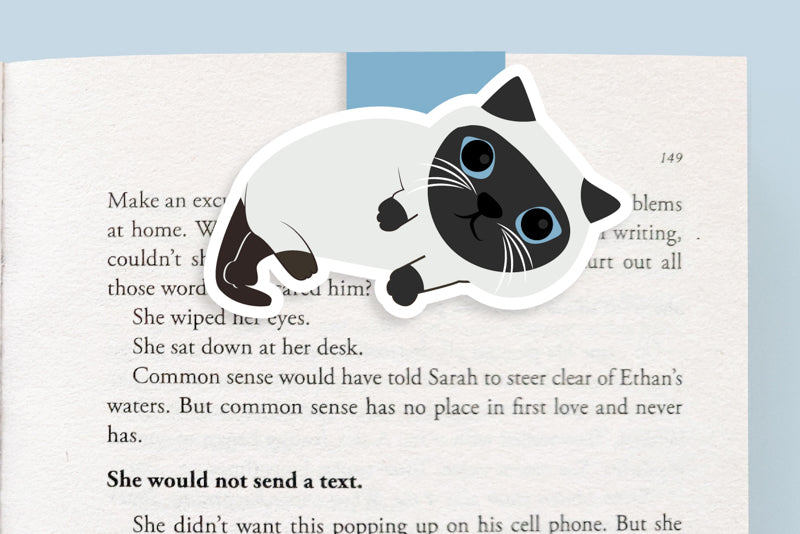 Siamese Magnetic Bookmark (Jumbo)