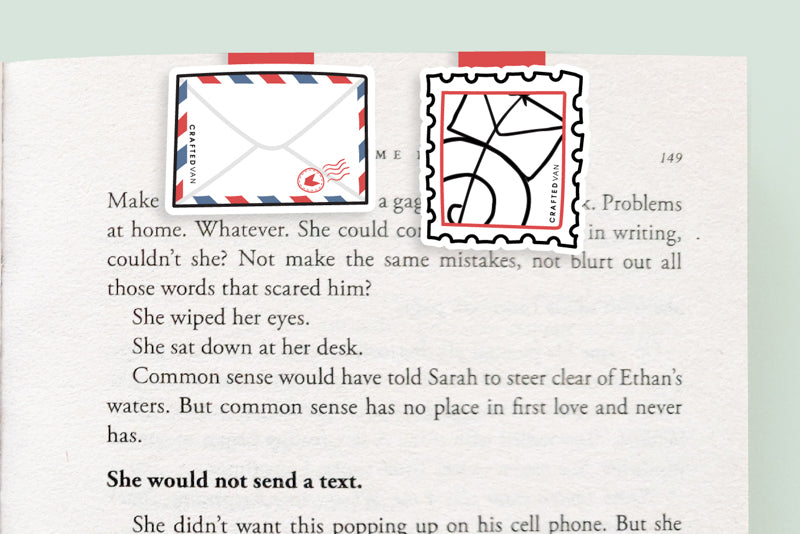 Snail Mail Magnetic Bookmarks (Mini 2 pack)