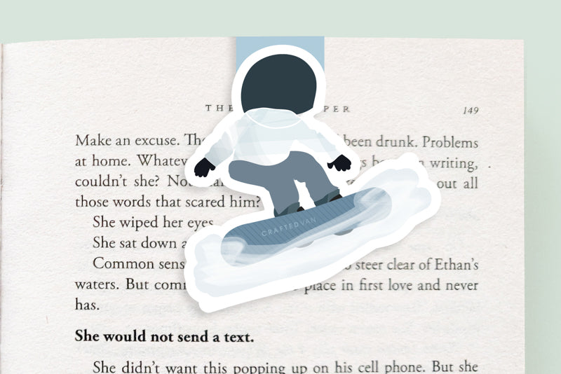 Snowboarder Magnetic Bookmark (Jumbo)