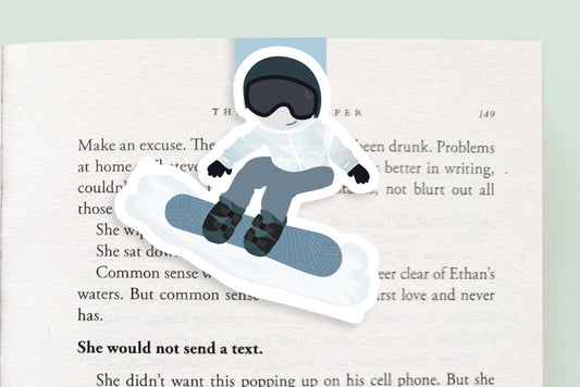 Snowboarder Magnetic Bookmark (Jumbo)