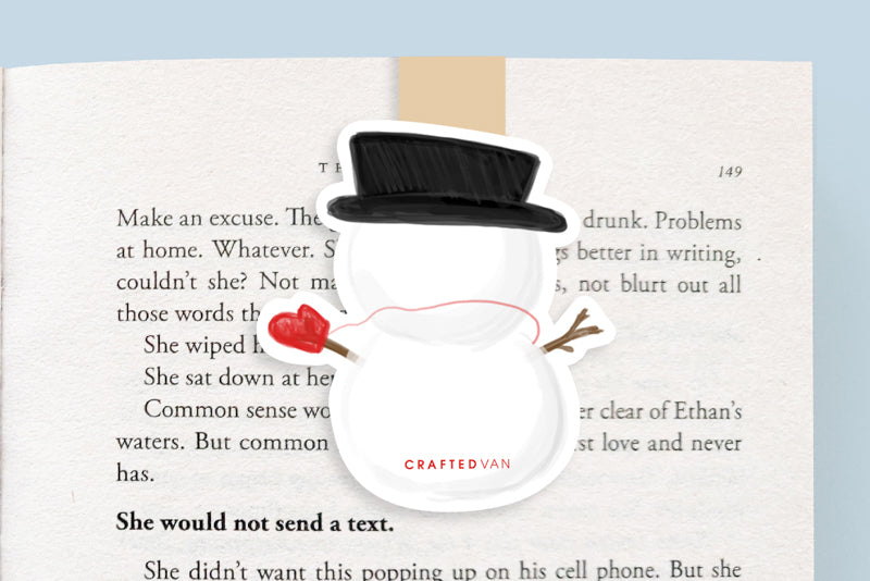 Snowman Magnetic Bookmark (Jumbo)