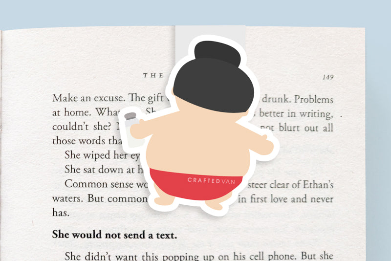 Sumo Wrestler Magnetic Bookmark (Jumbo)