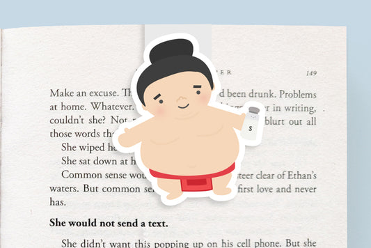 Sumo Wrestler Magnetic Bookmark (Jumbo)