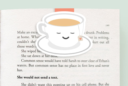 Tea Cup Magnetic Bookmark (Jumbo)