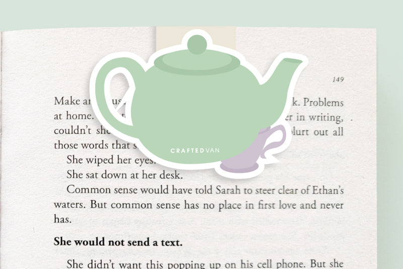 Tea Pot Magnetic Bookmark (Jumbo)