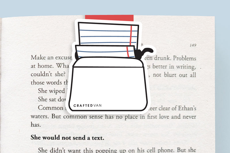 Typewriter Magnetic Bookmark (Jumbo)