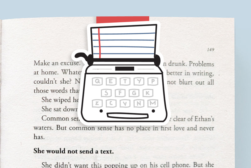 Typewriter Magnetic Bookmark (Jumbo)