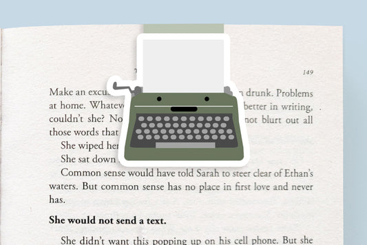 Typewriter (Green) Magnetic Bookmark (Jumbo)