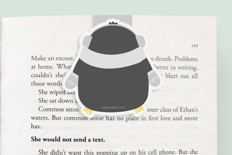 Warm Penguin Magnetic Bookmark (Jumbo)