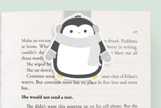 Warm Penguin Magnetic Bookmark (Jumbo)