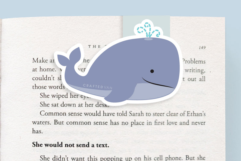 Whale Magnetic Bookmark (Jumbo)