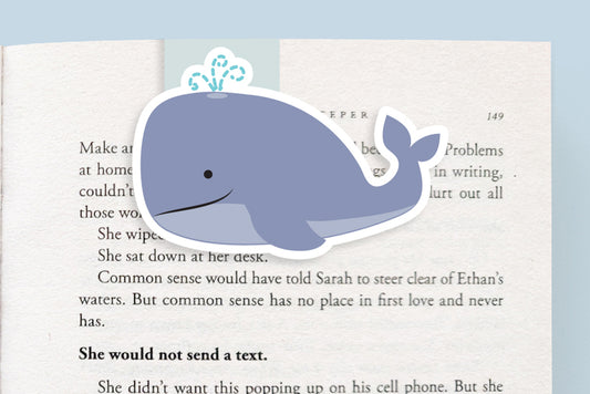 Whale Magnetic Bookmark (Jumbo)