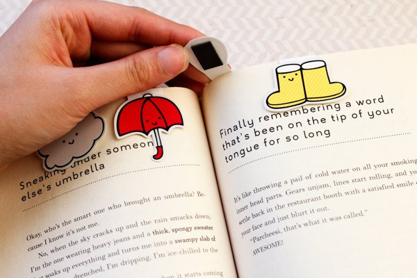 Rainy Day Magnetic Bookmarks (Mini 4 Pack)
