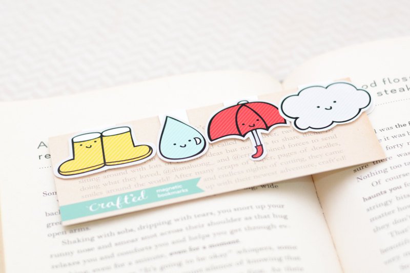 Rainy Day Magnetic Bookmarks (Mini 4 Pack)