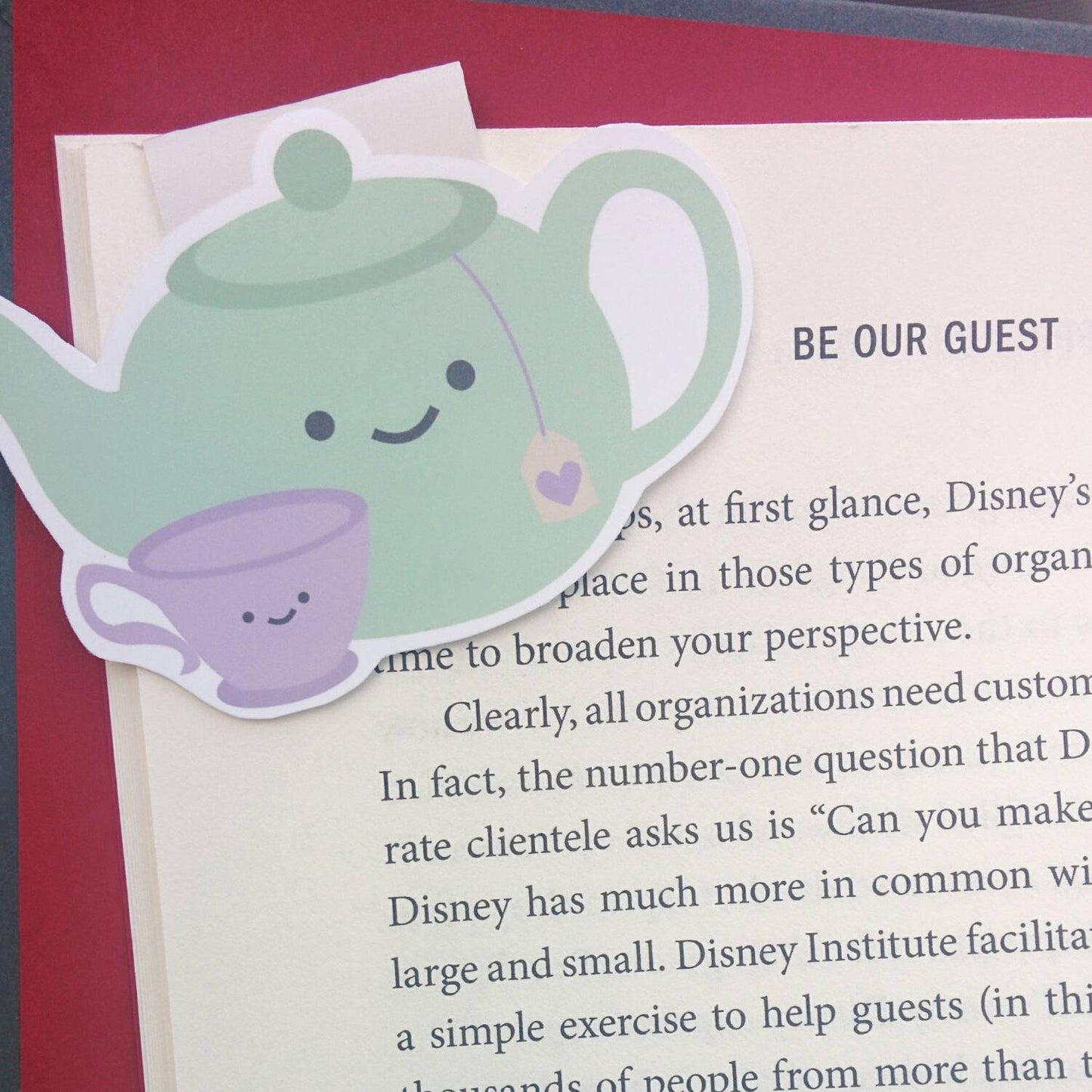 Mommy Teapot and Baby Teacup Magnetic Bookmark (Jumbo)