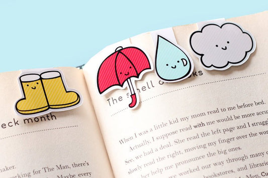 Rainy Day Magnetic Bookmarks (Mini 4 Pack)