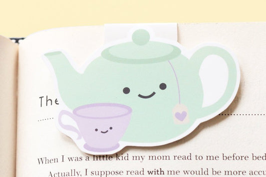 Mommy Teapot and Baby Teacup Magnetic Bookmark (Jumbo)