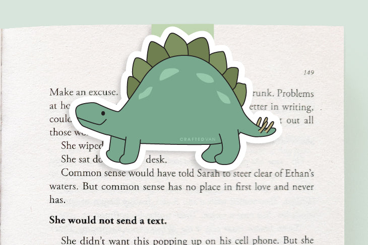 Stegosaurus "Spike" Magnetic Bookmark (Jumbo)