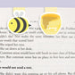 Bee and Honey Mini Magnetic Bookmarks (Mini 2 Pack)